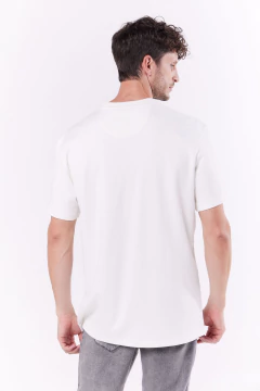 Remera Poodle Pima Oversize Blanco, foto 4 de 5