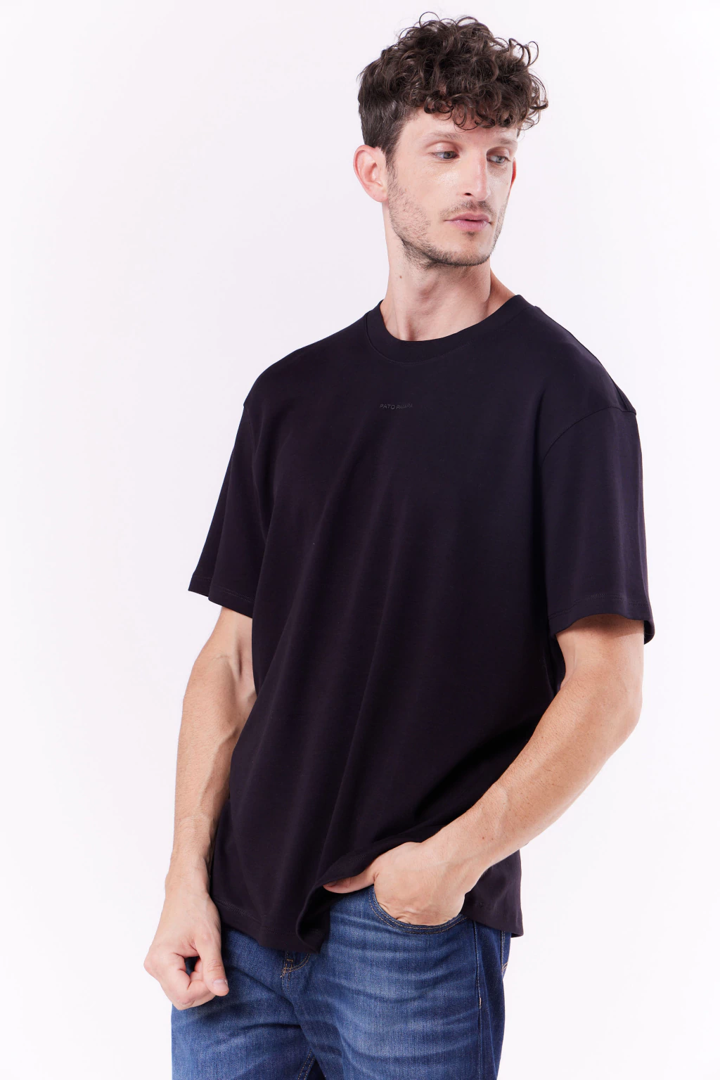 Remera Oversize Pima Collie Negro