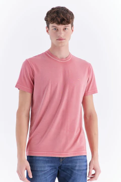 Remera Jersey Old Dye Wash Pima Ladrillo, foto 1 de 5