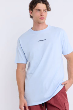 Remera Bordada Elio Celeste, foto 4 de 4