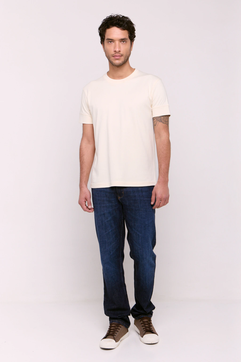 Remera Interlock Pima Eros Crudo