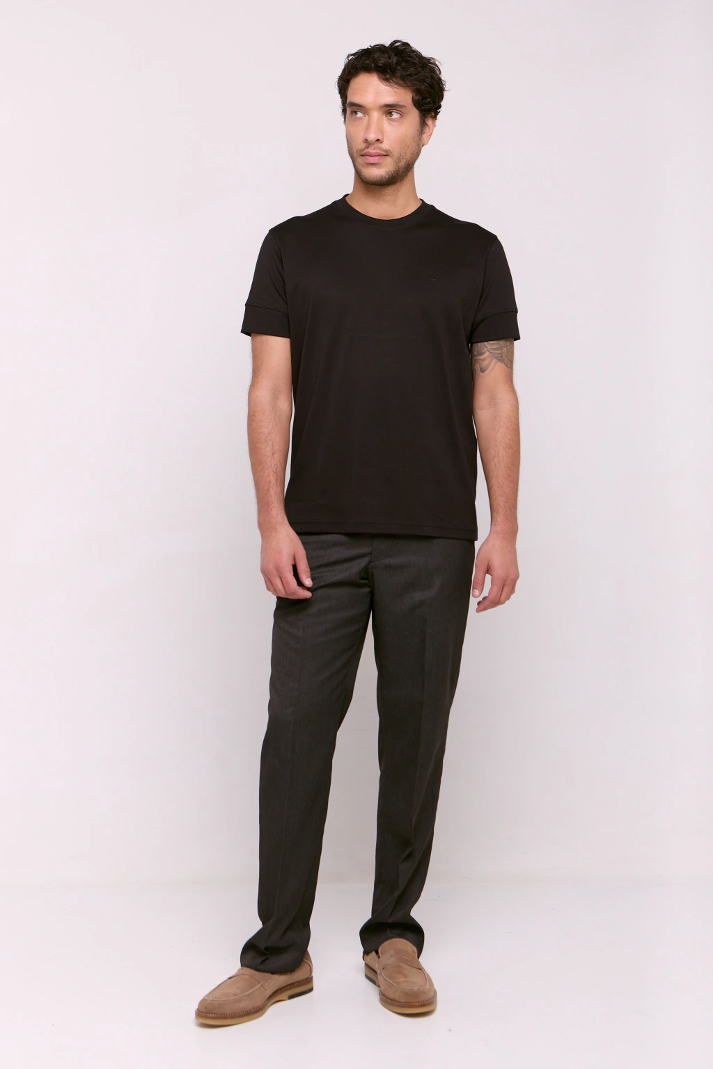 Remera Interlock Pima Eros Negro