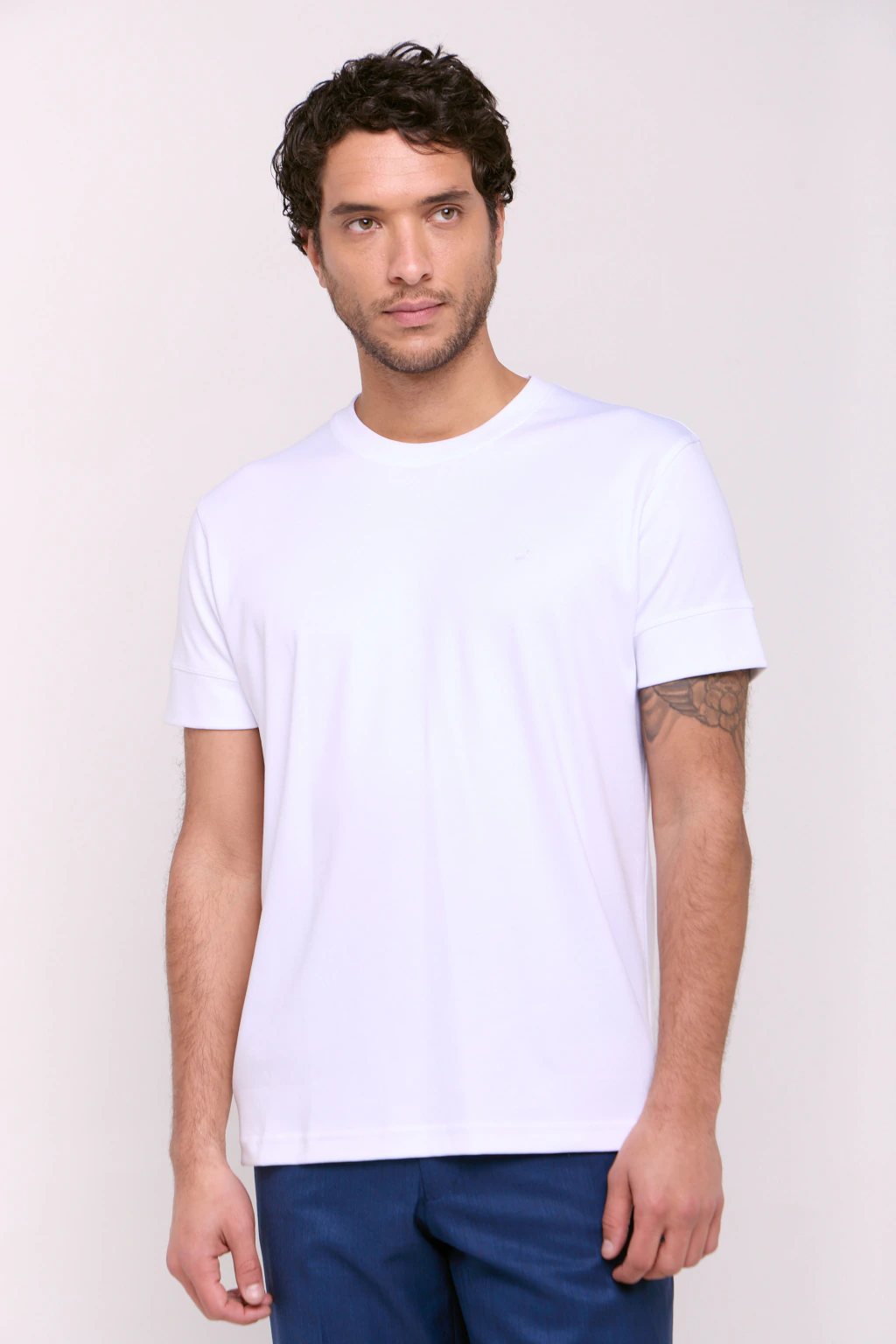 Remera Interlock Pima Eros Blanco