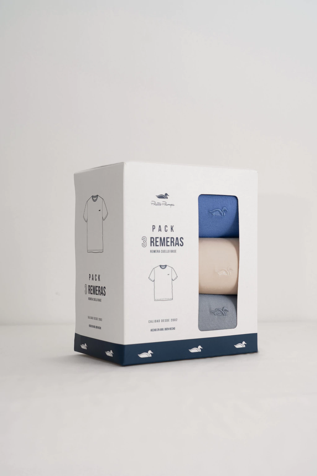 Pack X 3 Remera Jersey Lisa Natural Aero Gris 326