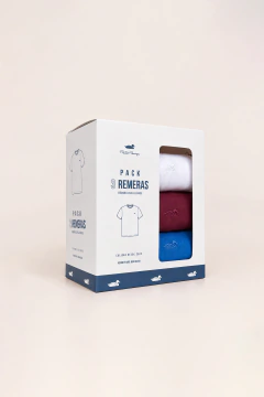 Pack X 3 Remera Jersey Lisa Bordo Francia Blanco 371, foto 1 de 3