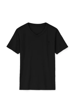 Remera Escote V Negro, foto 1 de 6
