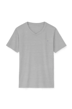 Remera Escote V Gris Medio, foto 1 de 6