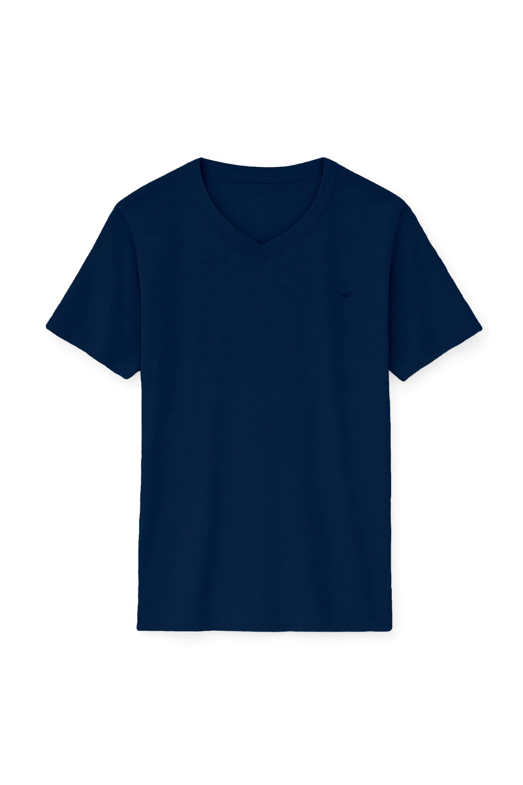 Remera Escote V Marino