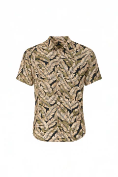 Camisa Manga Corta Fibrana Clasica Plumas, foto 1 de 5