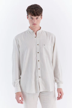 Camisa Lino Rayada Buzz, foto 1 de 6