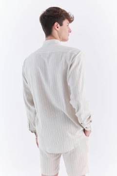 Camisa Lino Rayada Buzz, foto 4 de 6