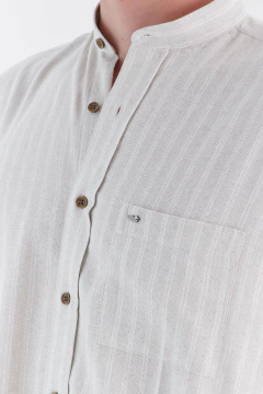 Camisa Lino Rayada Buzz, foto 3 de 6