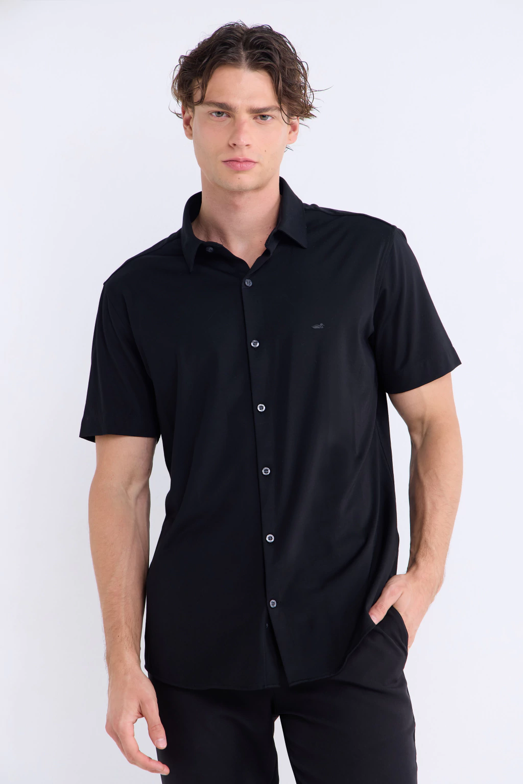 Camisa Tecno Manga Corta Vader Negro