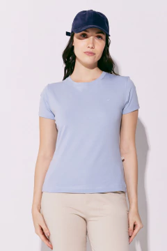 Remera Dama Pima Jersey con Spandex Celeste, foto 2 de 4