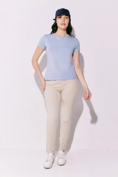 Remera Dama Pima Jersey con Spandex Celeste, foto 4 de 4
