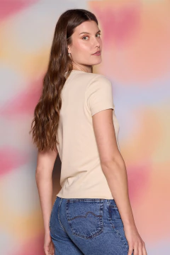 Remera Dama Interlock Crudo PIMA, foto 4 de 4