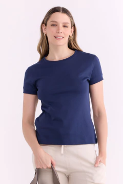 Remera Dama Interlock con Puño Marino PIMA, foto 4 de 5