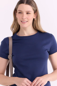Remera Dama Interlock con Puño Marino PIMA, foto 1 de 5