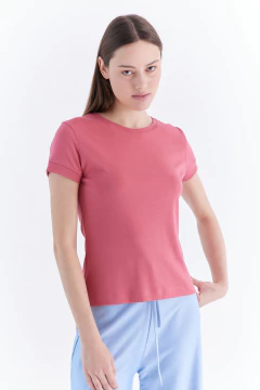 Remera Dama Interlock Ladrillo PIMA, foto 3 de 5