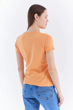 Remera Dama Interlock Naranja PIMA, foto 4 de 5