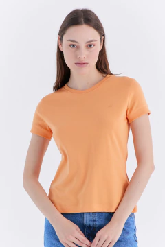 Remera Dama Interlock Naranja PIMA, foto 2 de 5