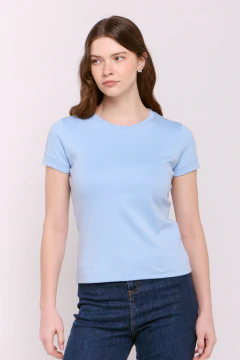 Remera Mujer Pima Atenea Celeste, foto 1 de 5