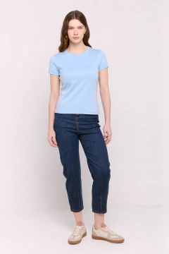 Remera Mujer Pima Atenea Celeste, foto 4 de 5