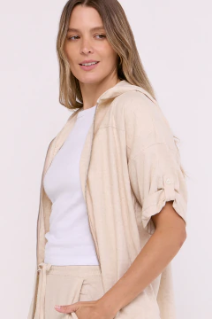 Campera Lino Noa Crudo, foto 1 de 3