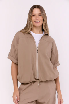 Campera Lino Noa Vison, foto 2 de 5