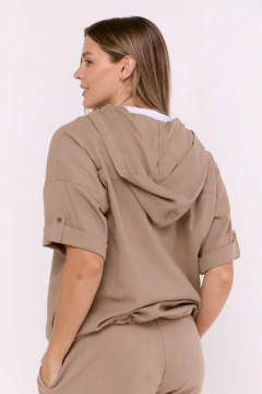 Campera Lino Noa Vison, foto 3 de 5
