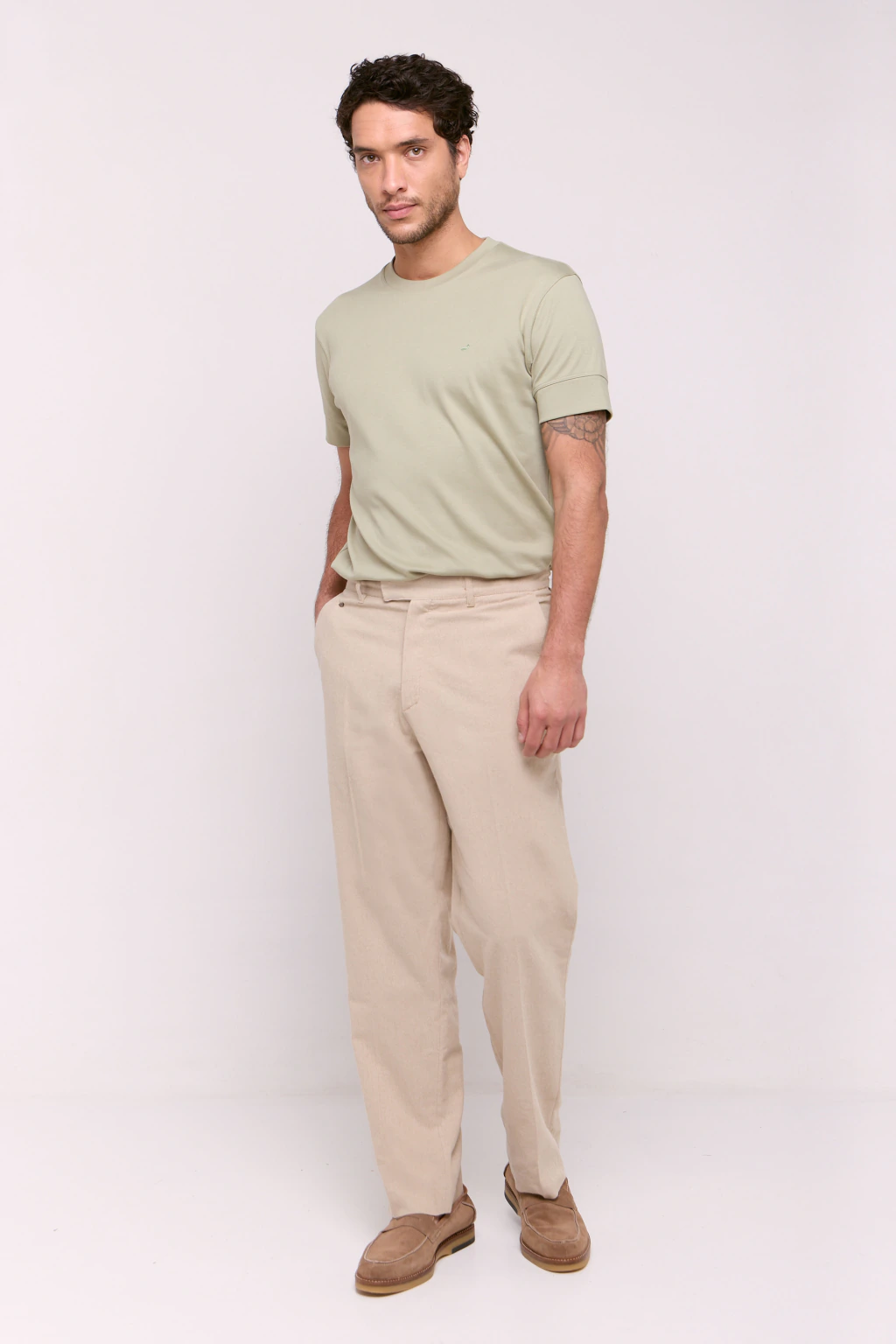 Pantalon Sastrero Lino Gael Crudo
