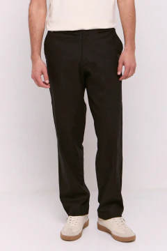 Pantalon Sastrero Lino Gael Negro, foto 4 de 5