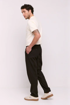 Pantalon Sastrero Lino Gael Negro, foto 2 de 5