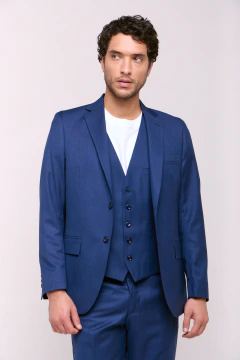 Saco Slim Fit Dante Azul, foto 2 de 5