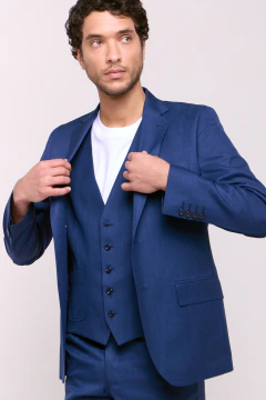Saco Slim Fit Dante Azul, foto 1 de 5