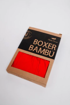 Boxer Bambu Liso Rojo, foto 1 de 4