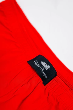 Boxer Bambu Liso Rojo, foto 3 de 4