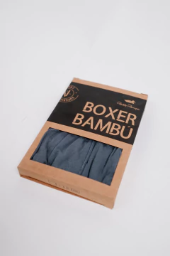 Boxer Bambu Liso Gris Medio, foto 2 de 4