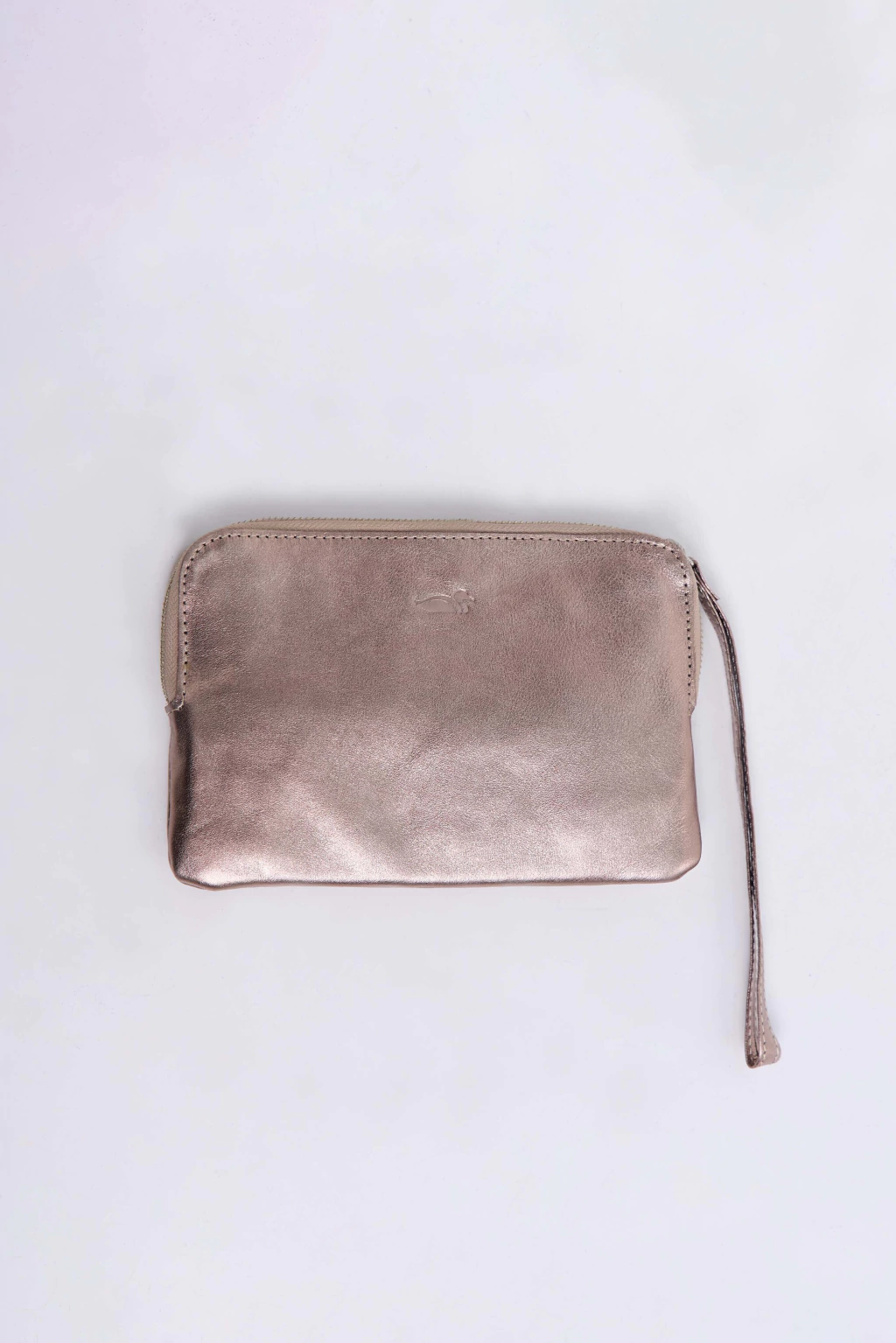 Sobre de cuero multiuso Gris Perla