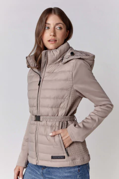 Campera Dama Combinada Abisinio Vison, foto 2 de 4